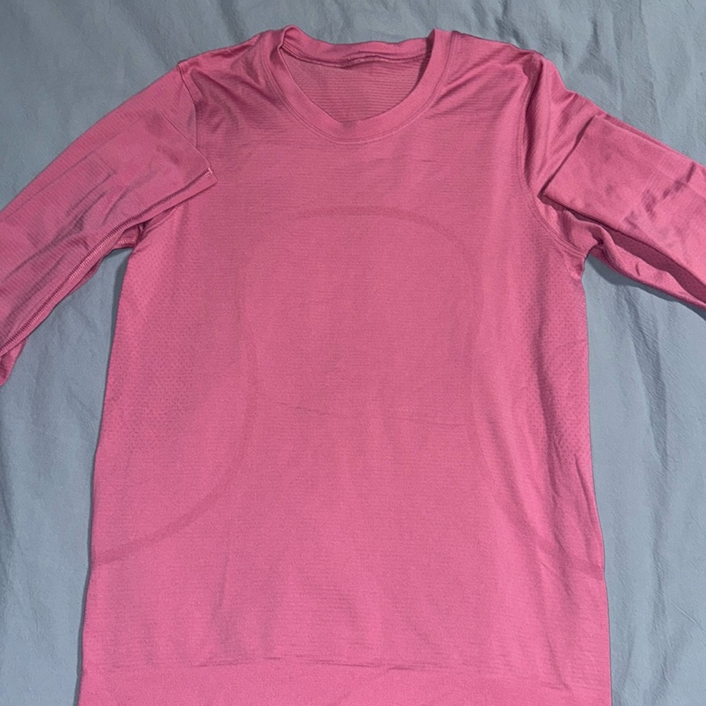 Lululemon Swiftly Relaxed Long Sleeve Shirt 2.0, Pink Blossom Sz 4